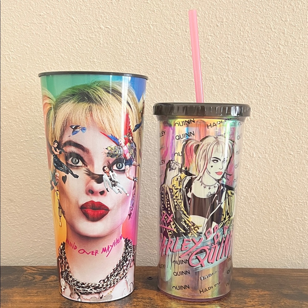 Harley Quinn DC Comics Tumbler Cup Birds of Prey Movie Collectors